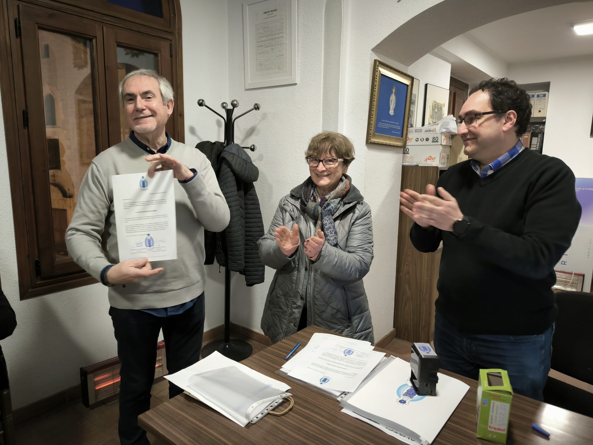Juan Antonio Tortosa presenta su candidatura a la presidencia de la Asociación de Fiestas de la Purísima de Ontinyent